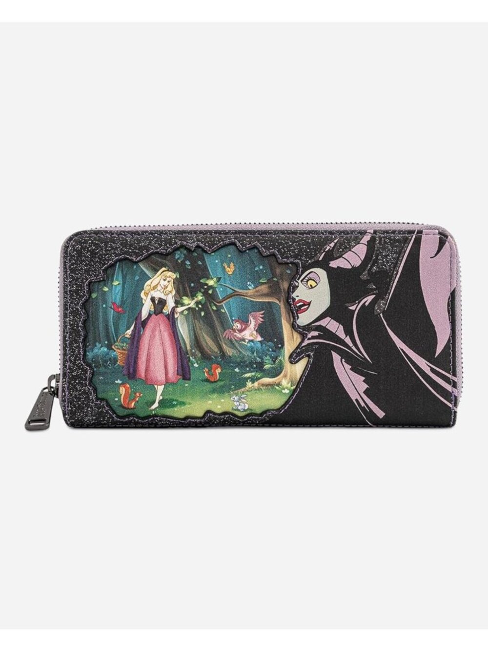 Disney Villains Zip Around Wallet - Maleficent & Sleeping Beauty Scene, Stylish